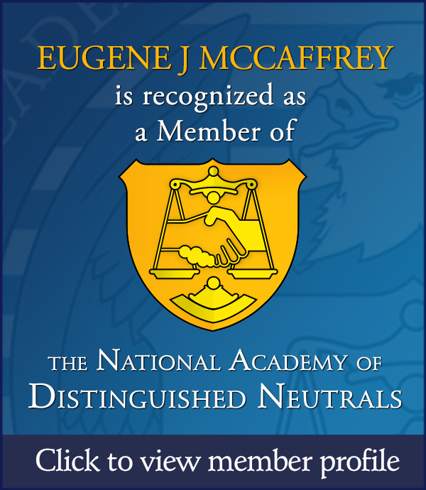 National Academy of Distinguished Neutrals - Eugene J McCaffrey